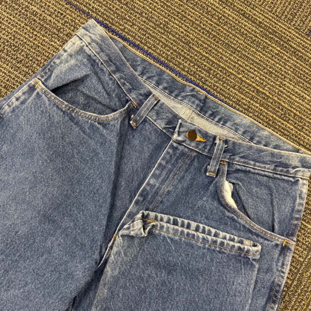 Wrangler Jeans Mens 33x30 Blue Excellent Vintage 90s Straight Leg 87619PW
